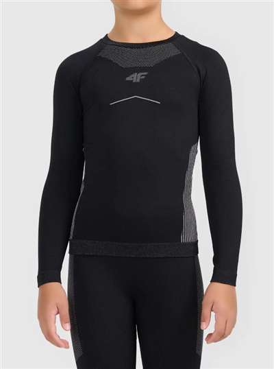 Lenjerie termică pentru copii 4F top F300 DEEP BLACK